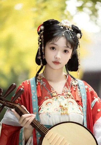 汉服齐胸襦裙啪啪(唐代齐胸襦裙复原)插图3