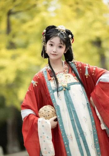 汉服齐胸襦裙啪啪(唐代齐胸襦裙复原)