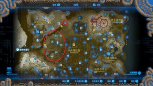 塞尔达传说荒野之息全神庙地图(120个神庙高清图带名称)插图2