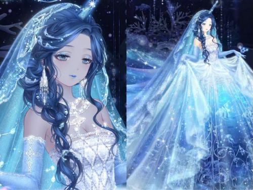 奇迹暖暖星空公主图片(梦幻照片 蓝色星空 少女)插图3