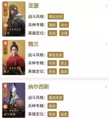 重返帝国阵容技能搭配表(重返帝国阵容强度排行表2023)插图2