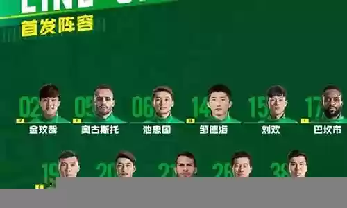国安赛前阵容搭配