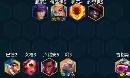 爵士阵容搭配推荐图