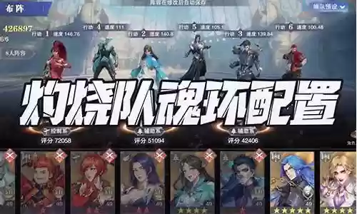 灼烧阵容魂环搭配