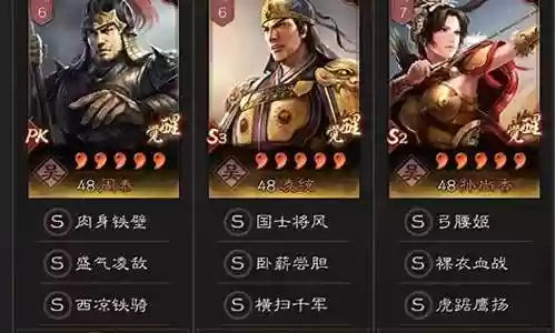 官渡之战阵容搭配