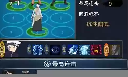 晓组织的阵容搭配