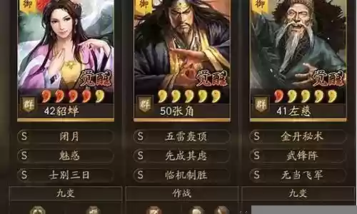 平民貂蝉阵容搭配图表