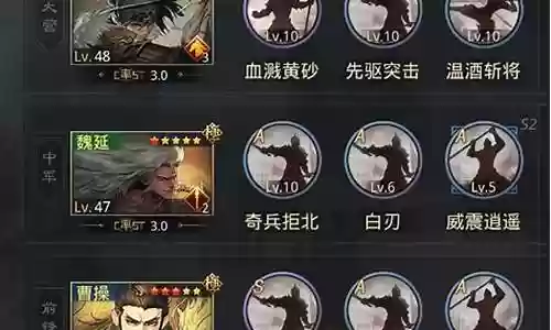 率土之滨最近阵容搭配