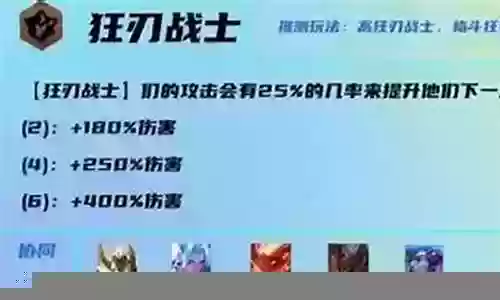 狂刃战士皎月阵容搭配插图