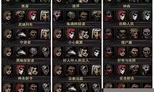 暗黑铠甲搭配阵容图男装