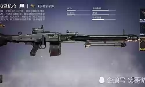 和平精英机枪阵容图片