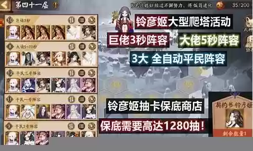 铃彦姬活动攻略阵容