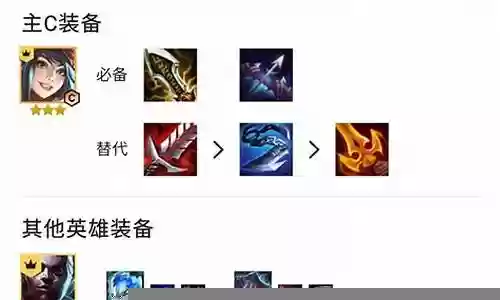 克制刀妹阵容装备