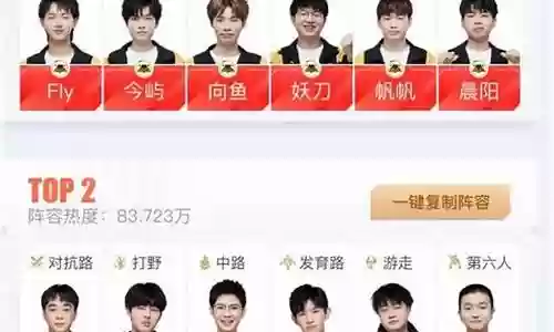 狼队王者阵容搭配表格图片