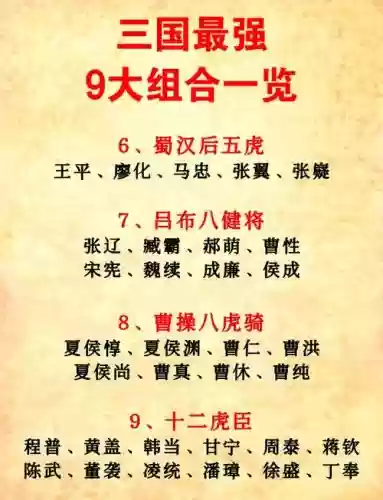 这才是三国最强的阵容啊插图