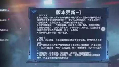 CF手游武器调整公告插图