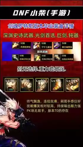 dnf剑魂武炼要什么装备