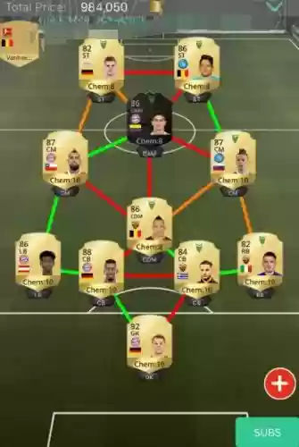 fifa18阵容