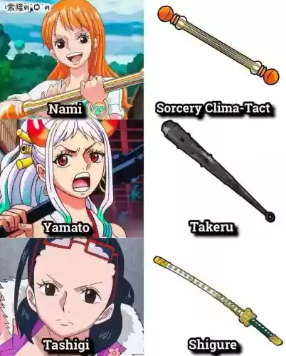 海贼王女主武器竖琴插图