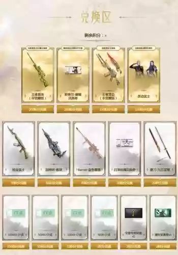 cf活动用积分兑换武器_1