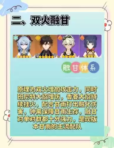 3.8甘雨阵容搭配插图