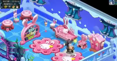 梦幻西游2云朵朵地板价格，梦幻西游云朵朵地板配雪之缘家具插图