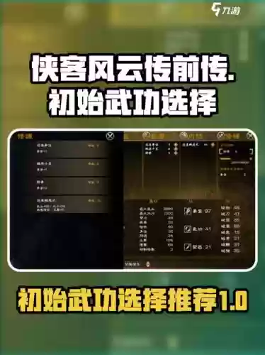 侠客风云前传技能顺序，侠客风云前传全部武功插图