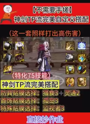 假猪套的瞎子tp技能怎么点，假猪套配什么武器插图1