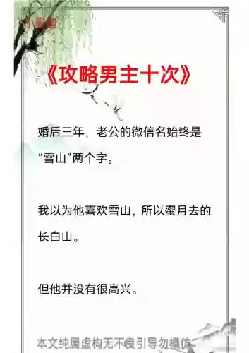 攻略那个男主，攻略那个男主全